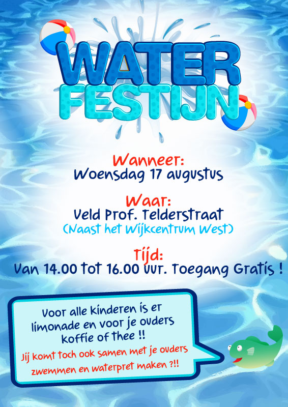 Waterfestijn in de Westwijk